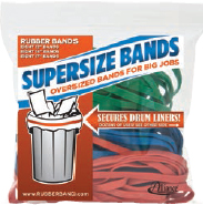 12 x 1/4 Inch (in), 14 x 1/4 Inch (in) and 17 x 1/4 Inch (in) Dimension Rubber Band