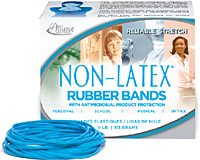 Non-Latex Rubber Bands with Antimicrobial Product Protection