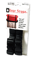48 Inch (in) Black Gear Strapz® - Ethylene Propylene Diene Monomer (EPDM) Bands